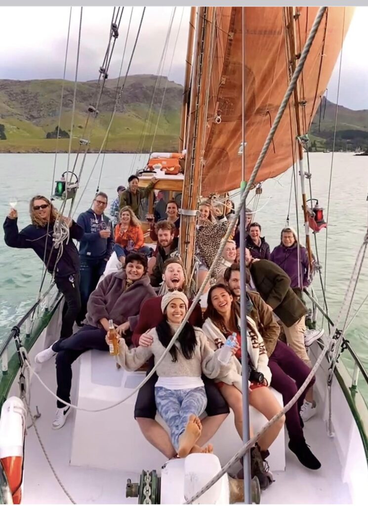 private charter boat sailing in Akaroa